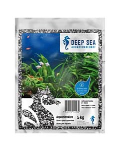Deep Sea Quartz pour aquarium noir-blanc, 5kg