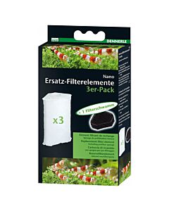 Dennerle Nano Ersatz-Filterelemente 3er Pack