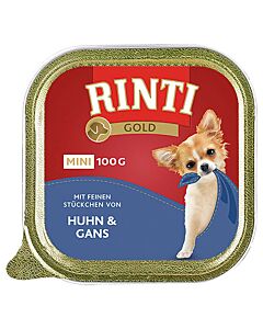 Rinti Gold Mini mit Huhn & Gans 16x100g