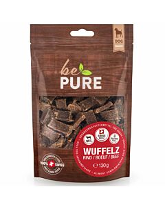 bePure Snacks pour chien Wuffelz Boeuf 130g
