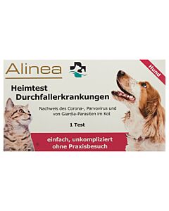 Alinea Heimtest Durchfallerkrankungen Hund 1Test