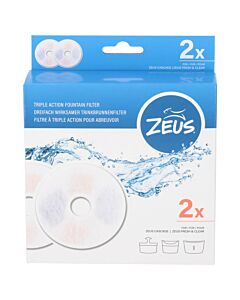 Zeus Triple Accessoires pour fontaine à eau Action Filtre 2pc.