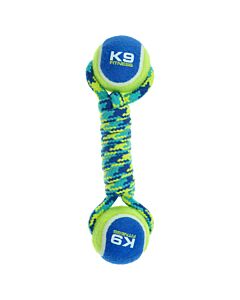 Zeus Hundespielzeug K9 Fitness Double Tennis Ball Rope