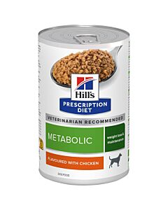 Hill's Vet Nourriture pour chiens Prescription Diet Metabolic Poulet 12x370g