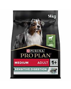 Pro Plan Dog Medium Adult OPTI DIGEST Lamm 14kg