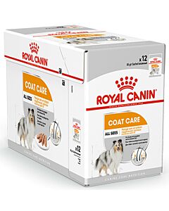 Royal Canin Hund Adult Coat Care Nassfutter für glänzendes Fell 12x85g