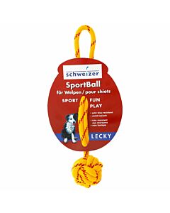 Lecky SportBall avec corde pour chiots