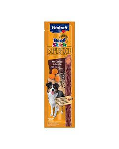 Vitakraft Snack pour chien Beef Stick Superfood Carotte & Chia