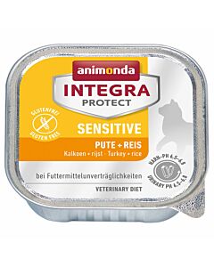 animonda Integra Protect Sensitive mit Pute & Reis 16x100g