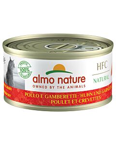 Almo Nature Chat Poulet & Crevettes 24x70g