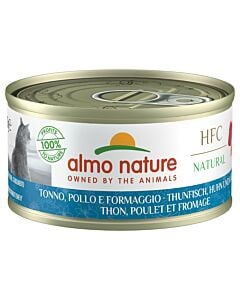 Almo Nature HFC Cuisine Cat Thunfisch, Huhn & Käse 24x70g