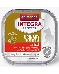 animonda Katzenfutter Integra Protect Adult Urinary Kalb16x100g
