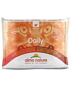 Almo Nature Nourriture pour chats Daily Mutlipack Poulet 6x70g