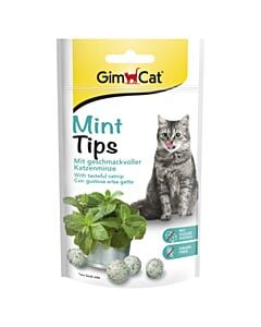 GimCat Snack pour chat Mint Tips avec de l'herbe à chat 40g