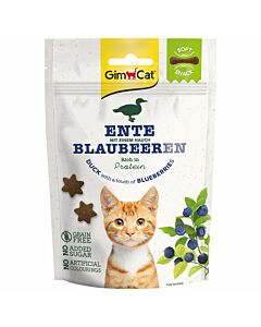 GimCat Katzensnack Soft Snacks Ente mit Blaubeeren 60g