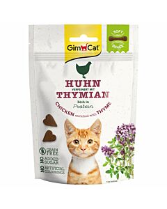 GimCat Katzensnack Soft Snacks Hühnchen mit Thymian 60g