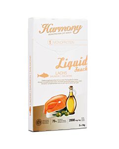 Harmony Cat Monoprotein Liquid Snack Saumon 5x14g