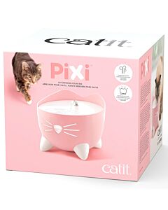 Catit Fontaine à eau Pixi Fountain Light Pink pour chats 2.5l