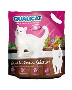 QUALICAT Litière pour chats Silice agglomérante Qualiclean 7,5l
