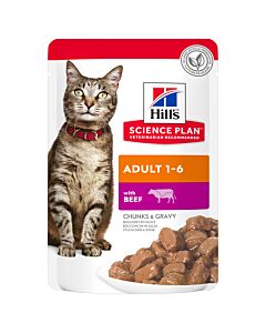 Hill's Katze Science Plan Adult Nassfutter Rindfleisch - 85g Beutel