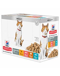 Hill's Katze Science Plan Young Adult Sterilised Cat Nassfutter Multipack 12x85g