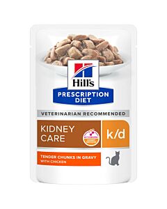 Hill's VET Chat Prescription Diet k/d Renal Health Poulet 12x85g
