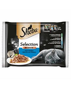 Sheba Selection in Sauce mit Fisch 13x4x85g