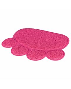 Katzentoilettenvorleger Pfote PVC pink
