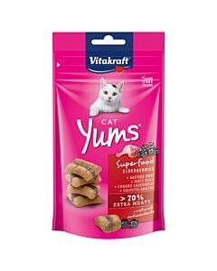 Vitakraft Cat Yums Superfood Holunder & Ente 40g Katzensnack