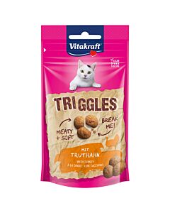 Vitakraft Snack pour chat Triggles à la dinde 40g