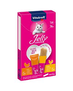 Vitakraft Snacks pour chats Vita Jelly Lovers poulet/dinde 6x15g