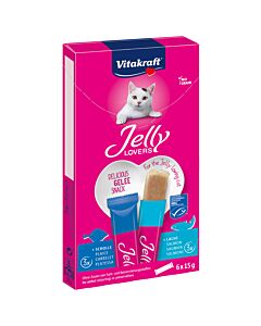 Vitakraft Snacks pour chats Vita Jelly Lovers saumon/plie MSC 6x15g