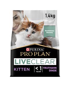 Pro Plan Cat Katzenfutter LiveClear Kitten < 1 Jahr Truthahn 1.4kg