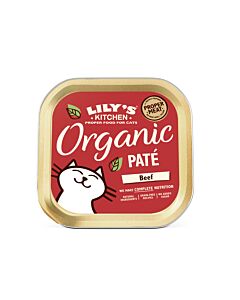 Lily's Kitchen Nassfutter für Katzen Organic Rind 19x85g