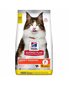 Hill's Katzenfutter Science Plan Perfect Digestion Adult Huhn & brauner Reis 1.5kg