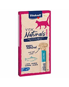 Vitakraft Naturals Cat Liquid Snack Lachs 5x15g