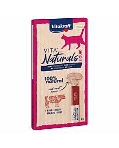 Vitakraft Naturals Cat Liquid Snack Rind 5x15g