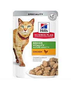 Hill's Chat Science Plan Senior 7+ Nourriture humide Poulet 12x85g 