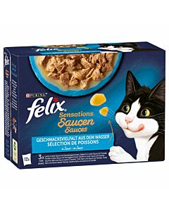 Felix Nourriture pour chat Sensations en sauce Sélection de Poissons
