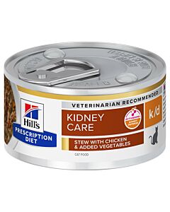Hill's VET Chat Prescription Diet k/d Kidney Care Ragoût avec poulet & légumes ajoutés