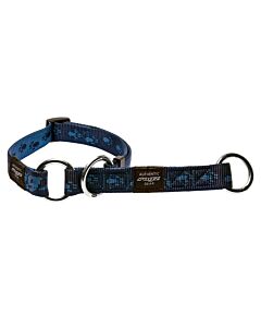 Rogz Alpinist Zug-Stopp Hundehalsband blau
