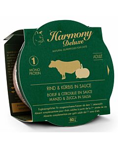 Harmony Cat Deluxe Cup Adult Rind & Kürbis in Sauce Katzenfutter