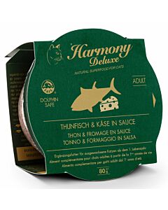 Harmony Cat Deluxe Cup Adult Thunfisch & Käse in Sauce Katzenfutter