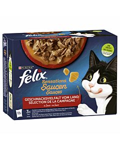 Felix Nourriture pour chat Sensations en sauce Sélection de la Campagne 