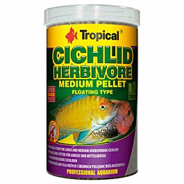 Tropical Cichlid Herbivore Medium Pellet 1000ml