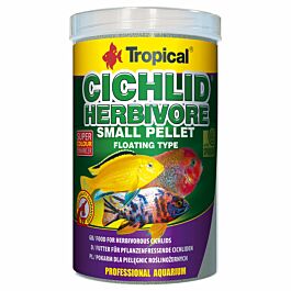 Tropical Cichlid Herbivore Small Pellet 1000ml