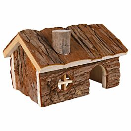 Trixie Hendrik XL Maison de hamster en bois naturel 20x13x13cm
