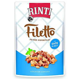 Rinti Filetto Hundefutter Huhnfilet mit Ente 100g