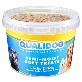 QUALIDOG Snacks pour chien Semi-Moist Saumon & Riz 1.8kg