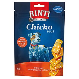 Rinti Extra Chicko PLUS Käsewürfel 80g